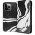 Black Marble Ink iPhone 15 Pro Max Folio Case